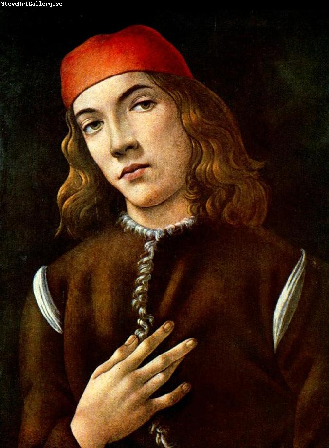 BOTTICELLI, Sandro Portrait of a Young Man  fdgdf